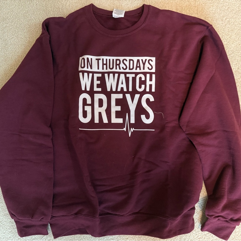Jerzees Maroon Crewneck Sweater